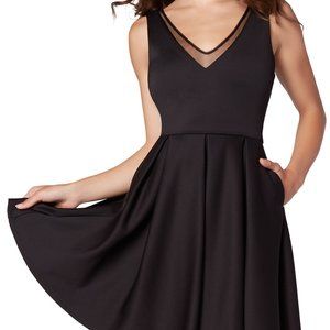 black cocktail homecoming formal dress